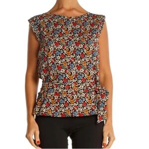 Anthropologie Maeve Ditzy Floral Pasture Wrap Top NEW